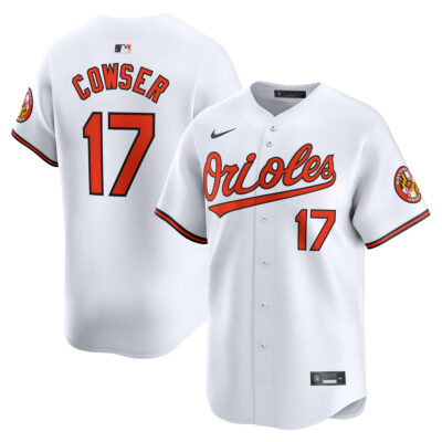 Colton Cowser Baltimore Orioles White Home Limited Jersey - All Stitched
