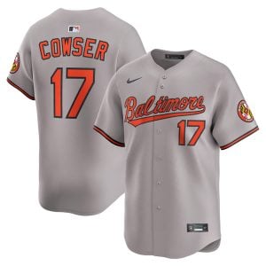 Colton Cowser Baltimore Orioles Grey Road Limited Jersey - All Stitched