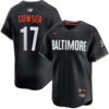 Colton Cowser Baltimore Orioles Black City Connect Jersey - All Stitched