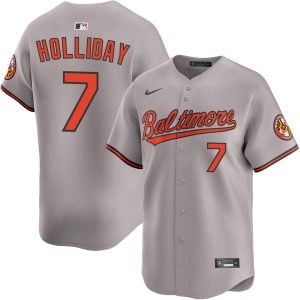 Jackson Holliday Baltimore Orioles Grey Road Limited Jersey - All Stitched
