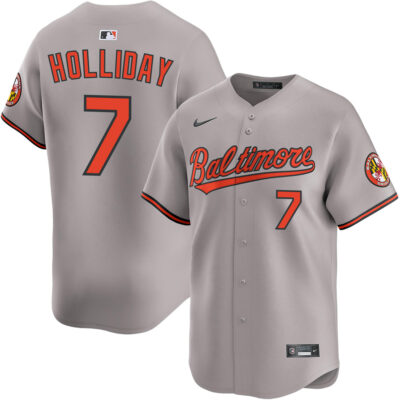 Jackson Holliday Baltimore Orioles Grey Road Limited Jersey - All Stitched