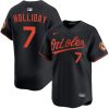 Jackson Holliday Baltimore Orioles Black Alternate Limited Jersey - All Stitched