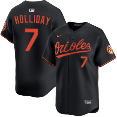 Jackson Holliday Baltimore Orioles Black Alternate Limited Jersey - All Stitched