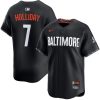 Jackson Holliday Baltimore Orioles Black City Connect Jersey - All Stitched