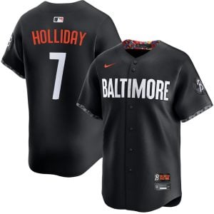 Jackson Holliday Baltimore Orioles Black City Connect Jersey - All Stitched