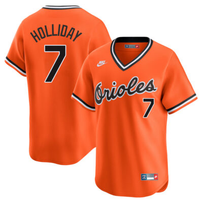 Jackson Holliday Baltimore Orioles Orange Throwback Jersey - All Stitched