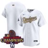 Los Angeles Dodgers White 2025 Gold Collection Limited Jersey - All Stitched