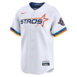 Alternative view of Houston Astros White 2025 City Connect Limited Jersey - All Stitched