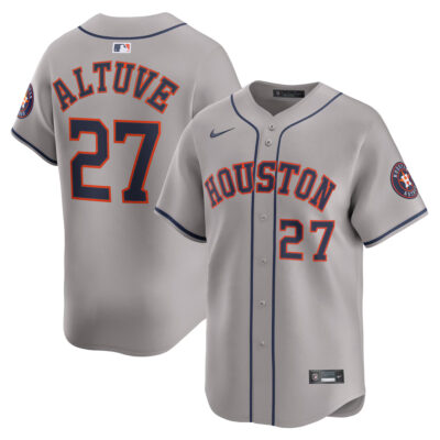 Jose Altuve Houston Astros Gray Road Limited Jersey - All Stitched