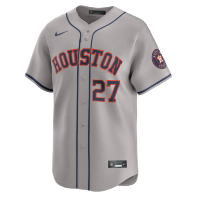Alternative view of Jose Altuve Houston Astros Gray Road Limited Jersey - All Stitched