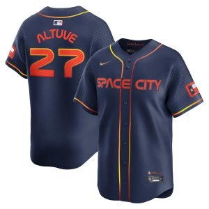 Jose Altuve Houston Astros Navy 2024 City Connect Limited Jersey - All Stitched