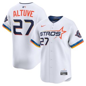 Jose Altuve Houston Astros White 2025 City Connect Limited Jersey - All Stitched