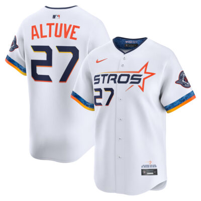 Jose Altuve Houston Astros White 2025 City Connect Limited Jersey - All Stitched