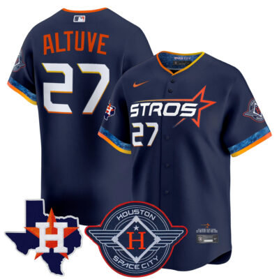 Jose Altuve Houston Astros Navy 2025 City Connect Theme Jersey - All Stitched