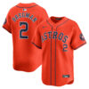Alex Bregman Houston Astros Orange Alternate Limited Jersey - All Stitched