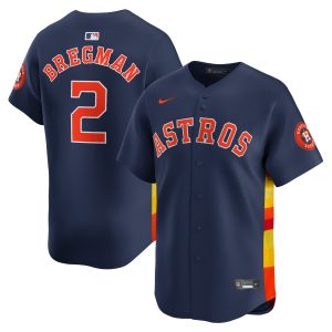 Alex Bregman Houston Astros Navy Alternate Limited Jersey - All Stitched