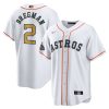 Alex Bregman Houston Astros White 2023 Gold Collection Jersey - All Stitched
