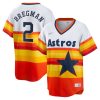 Alex Bregman Houston Astros White Orange Cooperstown Collection Jersey - All Stitched