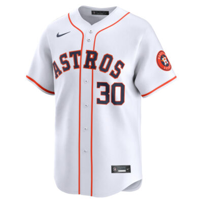 Alternative view of Kyle Tucker Houston Astros White Home Limited Jersey - All Stitched