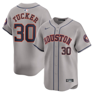 Kyle Tucker Houston Astros Gray Road Limited Jersey - All Stitched