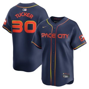 Kyle Tucker Houston Astros Navy 2024 City Connect Limited Jersey - All Stitched