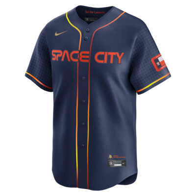 Alternative view of Kyle Tucker Houston Astros Navy 2024 City Connect Limited Jersey - All Stitched