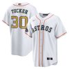 Kyle Tucker Houston Astros White 2023 Gold Collection Jersey - All Stitched