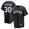 Kyle Tucker Houston Astros Black Out Jersey - All Stitched