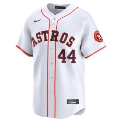 Alternative view of Yordan Alvarez Houston Astros White Home Limited Jersey - All Stitched