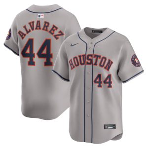 Yordan Alvarez Houston Astros Gray Road Limited Jersey - All Stitched