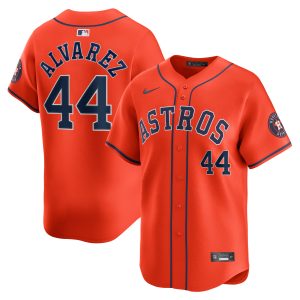 Yordan Alvarez Houston Astros Orange Alternate Limited Jersey - All Stitched