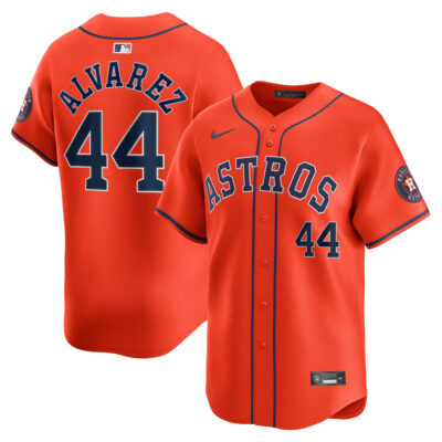 Yordan Alvarez Houston Astros Orange Alternate Limited Jersey - All Stitched