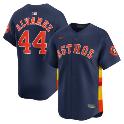 Yordan Alvarez Houston Astros Navy Alternate Limited Jersey - All Stitched