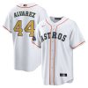 Yordan Alvarez Houston Astros White 2023 Gold Collection Jersey - All Stitched