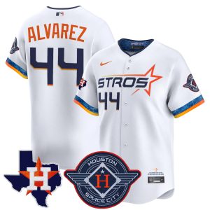 Yordan Alvarez Houston Astros White 2025 City Connect Theme Jersey - All Stitched