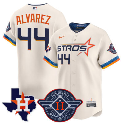 Yordan Alvarez Houston Astros Cream 2025 City Connect Theme Jersey - All Stitched