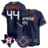 Yordan Alvarez Houston Astros Navy 2025 City Connect Theme Jersey - All Stitched