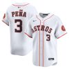 Jeremy Peña Houston Astros White Home Limited Jersey - All Stitched