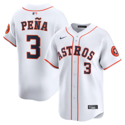 Jeremy Peña Houston Astros White Home Limited Jersey - All Stitched
