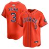 Jeremy Peña Houston Astros Orange Alternate Limited Jersey - All Stitched