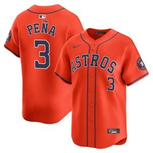 Jeremy Peña Houston Astros Orange Alternate Limited Jersey - All Stitched