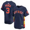 Jeremy Peña Houston Astros Navy Alternate Limited Jersey - All Stitched