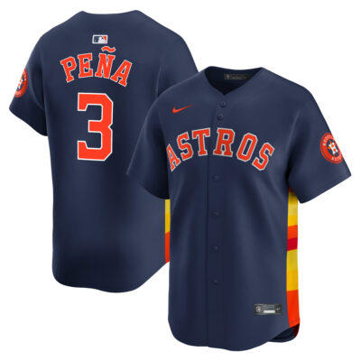 Jeremy Peña Houston Astros Navy Alternate Limited Jersey - All Stitched