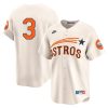 Jeremy Peña Houston Astros Cream Throwback Cooperstown Collection Jersey - All Stitched