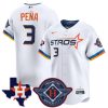 Jeremy Peña Houston Astros White 2025 City Connect Theme Jersey - All Stitched