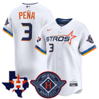 Jeremy Peña Houston Astros White 2025 City Connect Theme Jersey - All Stitched