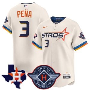 Jeremy Peña Houston Astros Cream 2025 City Connect Theme Jersey - All Stitched