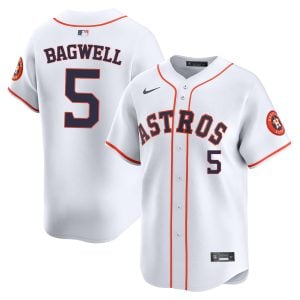 Jeff Bagwell Houston Astros White Home Limited Jersey - All Stitched