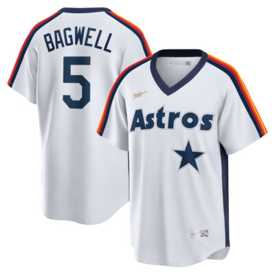 Jeff Bagwell Houston Astros White Cooperstown Collection Jersey - All Stitched
