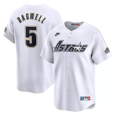 Jeff Bagwell Houston Astros White Throwback Cooperstown Collection Jersey - All Stitched
